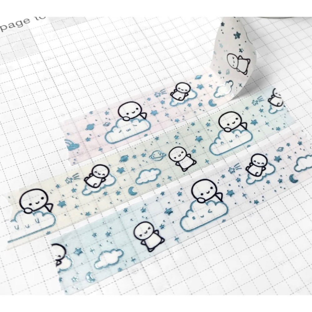 🆕 TheCoffeeMonsterzCo Muted Galaxy Washi Tape - 15mm